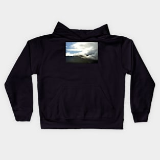 Clouds start to cover the summit of Ben Nevis Kids Hoodie